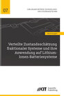 Buchcover Verteilte Zustandsschätzung fraktionaler Systeme und ihre Anwendung auf Lithium-Ionen-Batteriesysteme