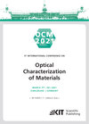 Buchcover OCM 2021 - 5th International Conference on Optical Characterization of Materials, March 17th – 18th, 2021, Karlsruhe, Ge