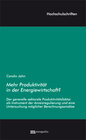 Buchcover Mehr Produktivität in der Energiewirtschaft?