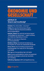 Buchcover Ökonomie und Gesellschaft / Steuern und Gesellschaft