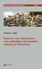 Buchcover Elemente einer ökologischen und nachhaltigen Gesellschaftsordnung im Christentum