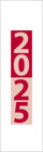Buchcover Streifenplaner Mini Rot 2025