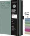 Buchcover Projekt-Meeting Planer Salbei