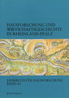 Buchcover Hausforschung und Wirtschaftsgeschichte in Rheinland-Pfalz