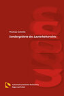 Buchcover Sondergebiete des Lauterkeitsrechts