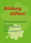 Buchcover Bildung stiften!