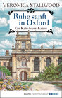 Buchcover Ruhe sanft in Oxford