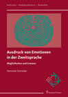 Buchcover Ausdruck von Emotionen in der Zweitsprache
