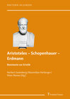 Buchcover Aristoteles – Schopenhauer – Erdmann