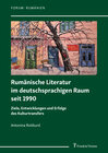 Buchcover Rumänische Literatur im deutschsprachigen Raum seit 1990