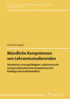 Buchcover Mündliche Kompetenzen von Lehramtsstudierenden