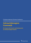 Buchcover Gebrauchsbezogene Grammatik für Deutsch als Fremd- und Zweitsprache im mehrsprachigen Kontext