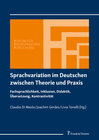 Buchcover Sprachvariation im Deutschen zwischen Theorie und Praxis