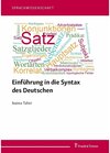 Buchcover Einführung in die Syntax des Deutschen - Naima Tahiri (ePub)