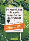 Der Motorradfahrer, der aus der Garage fuhr und verschwand width=