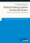 Buchcover Politische Bildung stärken - Demokratie fördern