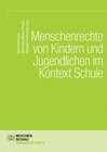 Buchcover Menschenrechte von Kindern und Jugendlichen im Kontext Schule