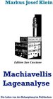 Buchcover Machiavellis Lageanalyse