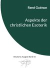 Buchcover Aspekte der christlichen Esoterik