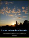 Buchcover Leben - dank dem Spender