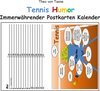 Buchcover Immerwährender TENNIS Postkarten KALENDER (kartonierte Ausgabe)