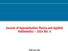 Buchcover Journal of Approximation Theory and Applied Mathematics - 2014 Vol. 4