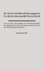 Buchcover Ein Sicherheitsdienstleistungsgesetz für die Bundesrepublik Deutschland.
