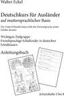 Buchcover Deutschkurs für Ausländer auf muttersprachlicher Basis - Anleitungsbuch