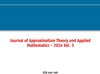 Buchcover Journal of Approximation Theory and Applied Mathematics - 2014 Vol. 3