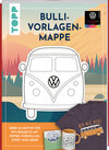 Buchcover VW Vorlagenmappe "Bulli". Die offizielle kreative Vorlagensammlung mit dem kultigen VW-Bus