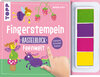 Buchcover Fingerstempeln. Bastelblock Feenwelt
