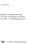 Buchcover Quantitative Cavity-Ringdown-Spektroskopie zur Messung von druckabhängigen Linienbreiten des >3A1A