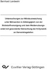 Buchcover Untersuchungen zur Nitratauswaschung unter Mähweiden in Abhängigkeit von der Stickstoffversorgung und dem Weidennutzungs