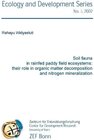 Buchcover Soil fauna in rainfed paddy field ecoystems: their role in organic matter decomposition and nitrogen mineralization / ZE
