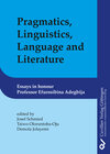 Buchcover Pragmatics, Linguistics, Language and Literature