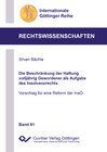 Buchcover Die Beschränkung der Haftung volljährig Gewordener als Aufgabe des Insolvenzrechts