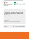 Buchcover Validation of a two-dimensional model for vanadium redox-flow batteries