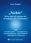 Buchcover "Nichts" Krise und reEvolution der Grundlagen der Mathematik