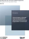Buchcover Untersuchungen zu Fahrzeug-Ampel-Assistenzfunktionen basierend auf historienbasierten Prognosedaten im Realverkehr