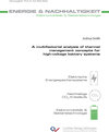 Buchcover A multifactorial analysis of thermal management concepts for high-voltage battery systems