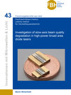 Buchcover Investigation of slow-axis beam quality degradation in high-power broad area diode lasers