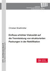 Buchcover Einfluss erhöhter Viskosität auf die Trennleistung von strukturierten Packungen in der Rektifikation