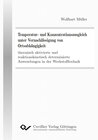 Buchcover Temperatur- und Konzentrationsausgleich unter Vernachlässigung von Ortsabhängigkeit