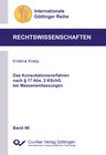 Buchcover Das Konsultationsverfahren nach § 17 Abs. 2 KSchG bei Massenentlassungen
