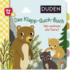 Buchcover Duden 12+: Das Klapp-Guck-Buch: Wo wohnen die Tiere?