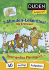 Buchcover Duden Leseprofi – 3-Minuten-Leserätsel für Erstleser: Riesengroßes Pferdeglück
