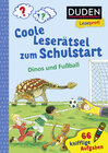 Buchcover Duden Leseprofi – Coole Leserätsel zum Schulstart – Dinos und Fußball, 1. Klasse
