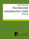Buchcover DAS KONZEPT ROMANTISCHER LIEBE