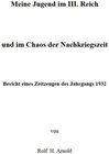 Buchcover Eine Jugend im III. Reich und im Chaos der Nachkriegszeit