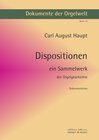 Buchcover Dokumente der Orgelwelt / Dispositionen